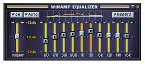 WinAMP均衡器